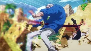 Rain Shiryu stabs Garp One piece episode 1121