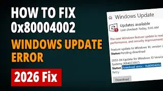 Fix Windows Update Error Code 0x80004002 in Windows 11/10