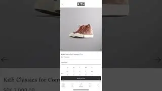 Kith x Converse Gingerbread Sneakers Review ⭐️ #shorts #kith #converse