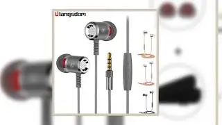 Original Langsdom M400 Wired Earphone fone de ouvido In-ear HiFi Stereo Headset With Mic 3.5mm