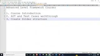 Selenium Framework - Advanced-03 - Create Folder Structure for Maven Project