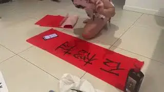 Happy new year! Left hand writing