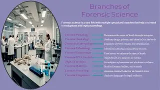 Branches of Forensic Science