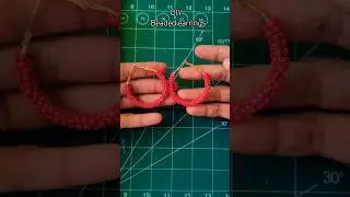 DIY beaded earrings 🤩 #diy #handmade #earrings #shortsvideo #art #songcover #music