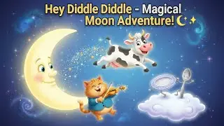 Hey Diddle Diddle &ndash; Magical Moon Adventure | Funny Nursery Rhyme for Kids |English rhymes for babies