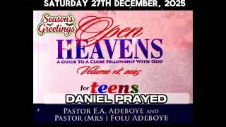Open Heavens Teens Saturday 27th December, 2025