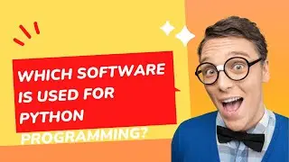 Which software is used for Python programming?