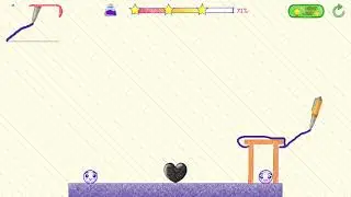 Love Story : Draw Physics Line. Heal Love. Level 68. 3 Stars.
