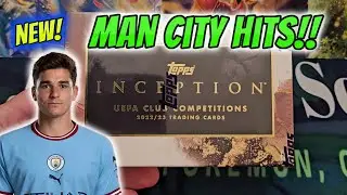 2022-23 Topps UEFA Club Competitions Inception Hobby Box Rip! MAN CITY HITS!!! 😇