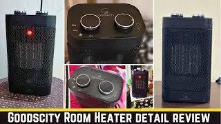Goodscity Room Heater for Home 1500W - PTC Ceramic, Fast Heating, Bedroom, Office, Indoor Use Review