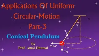 Conical Pendulum| Applications of Circular Motion Part 3|  11-12th Science| Physics| Amol Dhumal
