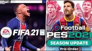 Pes21vsFifa21 Compara&ccedil;&otilde;es Graficos mais detalhados Para velha e Nova Gera&ccedil;&atilde;o Pes21x Fifa21 gameplay