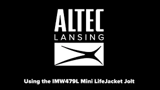 Using the IMW479L Mini LifeJacket Jolt Bluetooth Speaker - Voice Assistant and Calls
