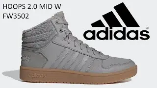 Женские демисезонные кроссовки  Adidas HOOPS 2.0 mid подробный обзор. Удобство и комфорт.