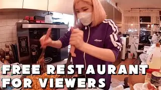 [Jun 5th, '21] Hachu's free restaurant for viewers in Seoul - IRL stream