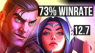 JAYCE vs IRELIA (TOP) | Rank 4 Jayce, 73% winrate, Rank 7, 8 solo kills | BR Challenger | 12.7