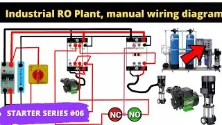 industrial RO plant, ro starter manual controlling diagram wiring(@wiringgyan )