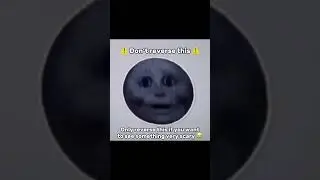 ⚠️DONT REVERSE ⚠️#creepy #moon#face