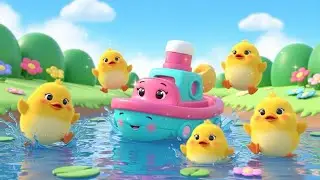 Toy Boat Goes on a River Trip 🛶🦆 | Fun Ducks Adventure for Kids