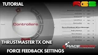 RaceRoom RE | Wheel and Force Feedback Settings for Thrustmaster TX One | New Update |