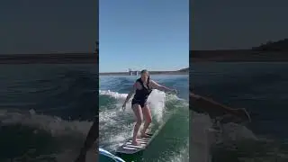 Beginner Wakesurfer Sucess