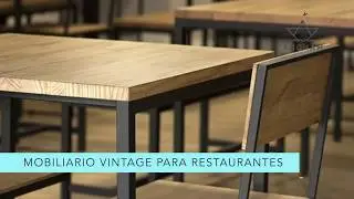 Mobiliario vintage para restaurantes.