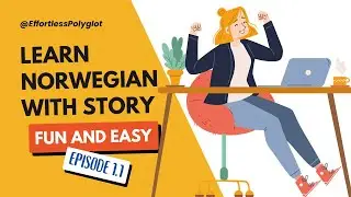 Anna in Norway - Episode 1: On the Plane from Rome to Trondheim | Learn Norwegian #shortstory