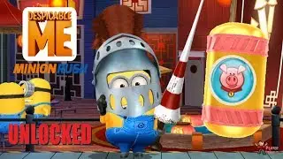 Despicable Me: Minion Rush - Knight Minion Costume In Minion Park - Piggy Run Special Mission