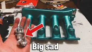 I Might Of Ruined My 1.8T Intake Manifold... ( Billet Injector Cups )