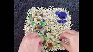 #BeachASMR #GlassASMR #OceanSounds #AbstractArt