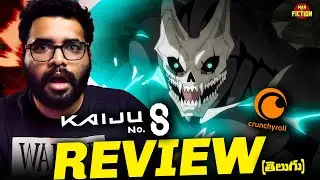 Kaiju No 8 Anime Blows Away Expectations | Telugu Anime Review | Cruncyroll | Man of Fiction