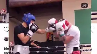 Canelo Alvarez sparring Ryan Garcia