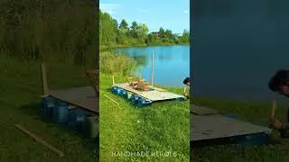 Turn Plastic Water Jugs into an Epic DIY Boat Raft! ♻️🚤💦