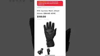 Motorhelmets Store Sale EVS Cyclone and Assen Men's Street Motorcycle Gloves #shorts #youtubeshorts
