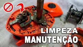 Muito FÁCIL fazer LIMPEZA e MANUTENÇÃO na carretilha - Mais fácil ainda é a BACH OFICINA fazer !