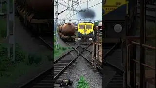 😱 WDG4D Humsafar Train Fast Curve Bumpy Crossing l Simulator Games Video #railroad #train #traingame