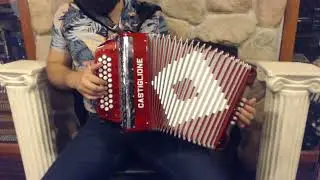 CAST509CR - Red Castiglione Diatonic Button Accordion CFBb MM 31 12 $799