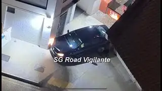 20jan2026 jalan teck whye lane driver drove up the kerb i  and crash into the walls of  hdb blocks