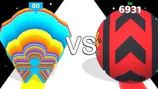 Speed Roll VS Layer Runner 3D: ASMR Gameplay ❌ Freeplay, Max Level