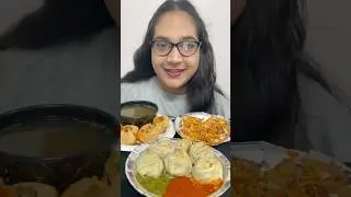 60 sec #momos #panipuri #dahipuri #challengeaccepted #food #momoschallange #panipurichallange #yt