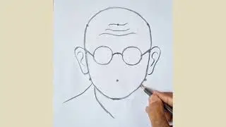 Mahatma Gandhiji drawing || Independence day drawing || Freedom fighter drawing