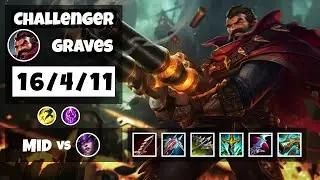 Graves 11.16 Gameplay Challenger S11 Mid (16/4/11) - EU