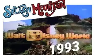 SPLASH MOUNTAIN 1993 MAGIC KINGDOM TV Commercial WALT DISNEY WORLD