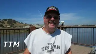 Fishing off of the Fishing Pier in Shollenberger Park in Petaluma California