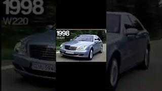 Evolution of Mercedes S Class since 1965 #Shorts #automotive