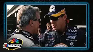 Ricky Rudd confronts Rusty Wallace at Dover for spinning him | NASCAR Throwback | Motorsports on NBC