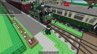 roblox - me and the conductor in the fake world of lego roblox trains