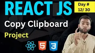 🚀🔥 React Js Projects for  Beginners   In Hindi | Copy To Clipboard React JS day 12 / 30