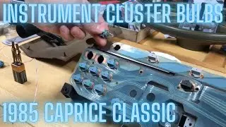 Проверка лампочек подсветки приборной панели &mdash; Chevrolet Caprice Classic 1985 года