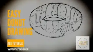 Easy Donut Drawing Tutorial